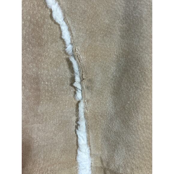 Vintage Wilsons Leather Jacket Large Tan Sherpa Lined Penny Lane Phoebe READ - Picture 9 of 12
